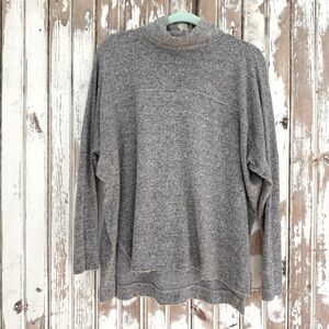 Aerie Gray Turtleneck Sweater, Oversized, Size XS